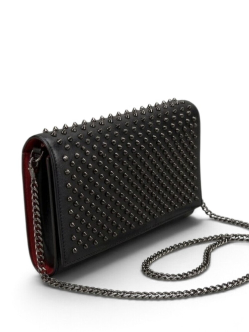 Christian Louboutin Spike Clutch/Crossbody Bag With COA and Dustbag